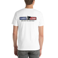 Load image into Gallery viewer, Unisex t-shirt (Sound Off + Carry The Load)